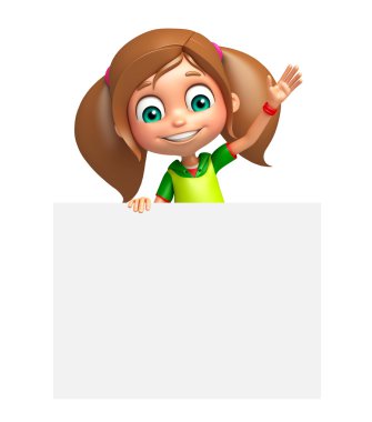 Beyaz tahta çocuk kızla