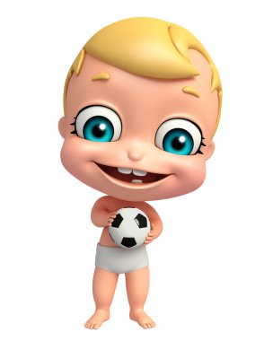 Futbol ile şirin bebek