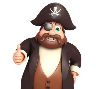 Korsan Thumbsup poza sahip