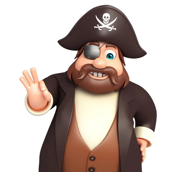 Pirata con mejor pose — Foto de Stock