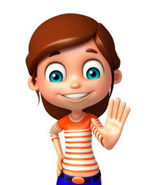 çocuk kız dur poz ile