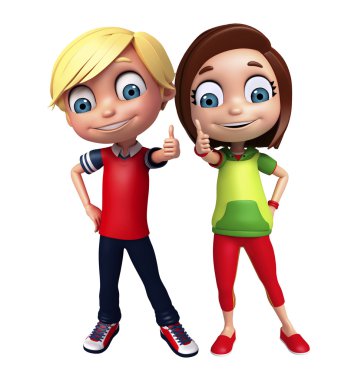 poz Thums ile kız ve çocuk çocuğu evlat