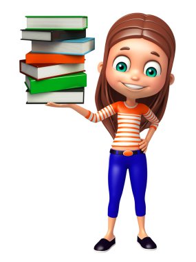 Bookstack kızla çocuk