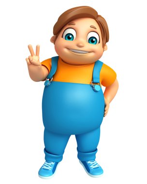 Zafer pozu çocukla çocuk