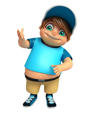 Çocuk çocuk komik poza sahip