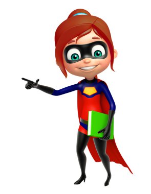 Süper kitap ile kız