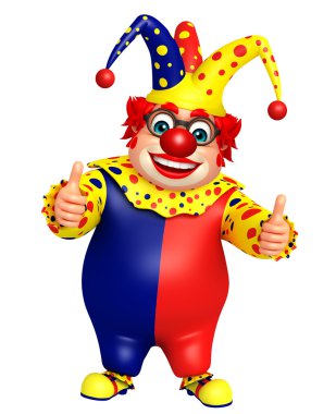 Thums ile poz palyaço