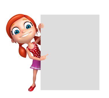 Beyaz tahta çocuk kızla