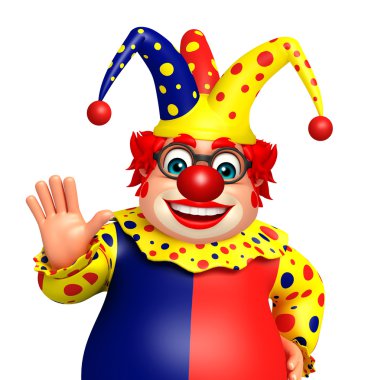 Dur poz ile palyaço