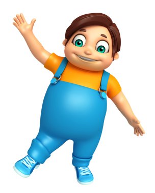 Çocuk çocuk komik poza sahip