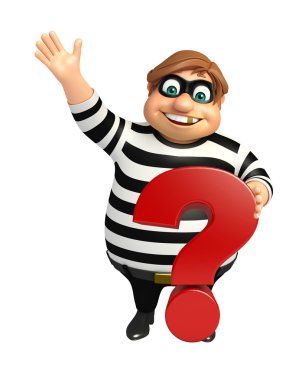 Hırsız soru işareti ile 