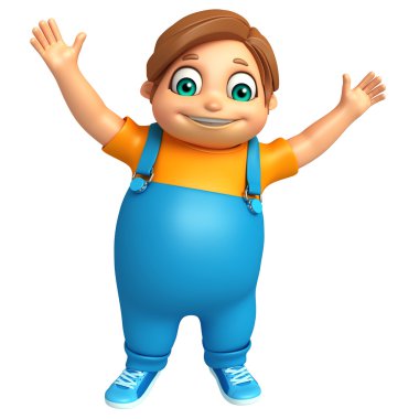 Çocuk çocuk komik poza sahip