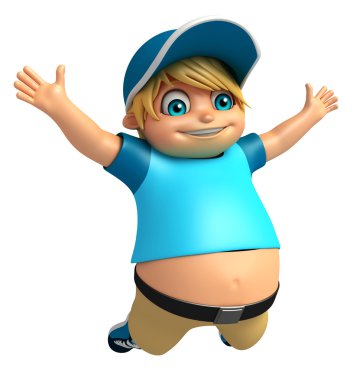 çocuk çocuk atlama poz ile