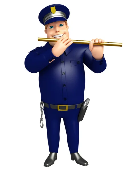 Поліція з флейта — стокове фото