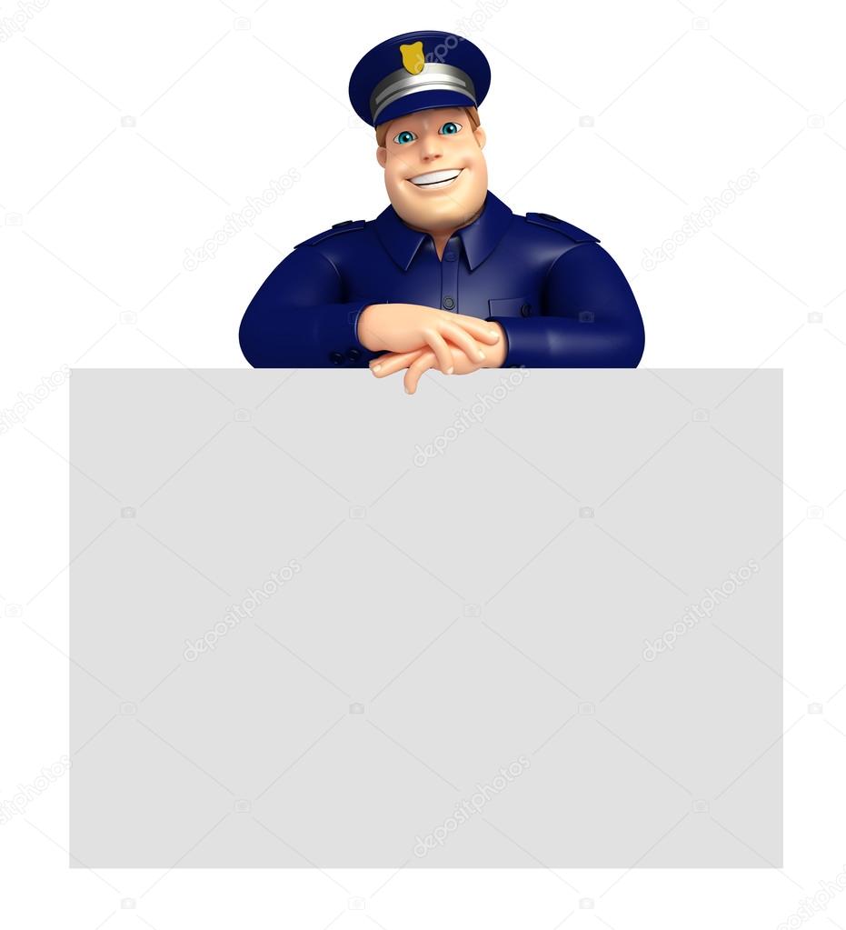 Police with White board Stock Photo by ©visible3dscience 123760866