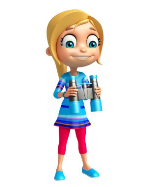 dürbünlü çocuk kız