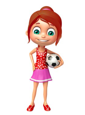 Futbol çocuk kızla