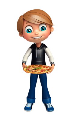 çocuk çocuk pizza ile