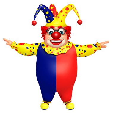 Komik pozuyla palyaço