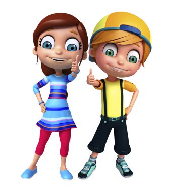 poz Thums ile kız ve çocuk çocuğu evlat