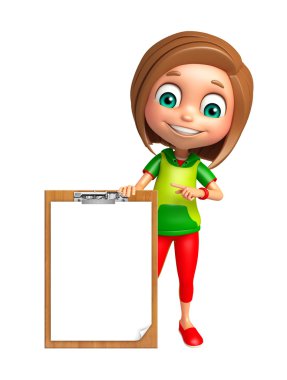 çocuk kız ile sınav yastık