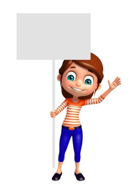 Beyaz tahta çocuk kızla