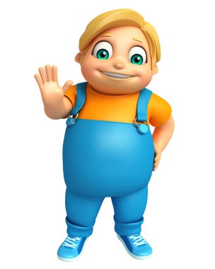 Çocuk çocuk Dur poz ile