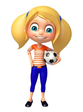 Futbol çocuk kızla