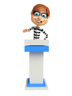 illüstrasyon karikatür hırsız