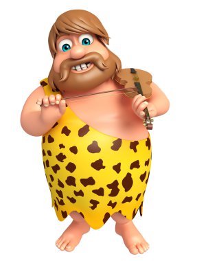 Piyano ile mağara adamı