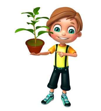 Bitki çocukla çocuk