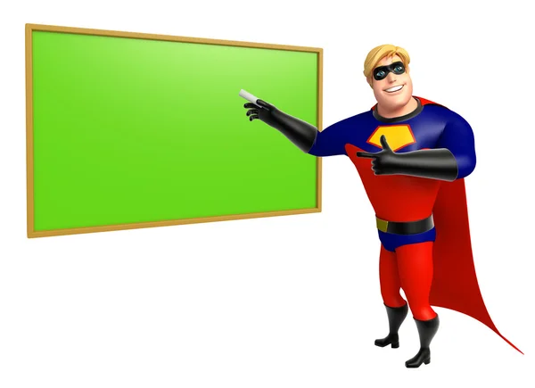 Superhero with Writing board