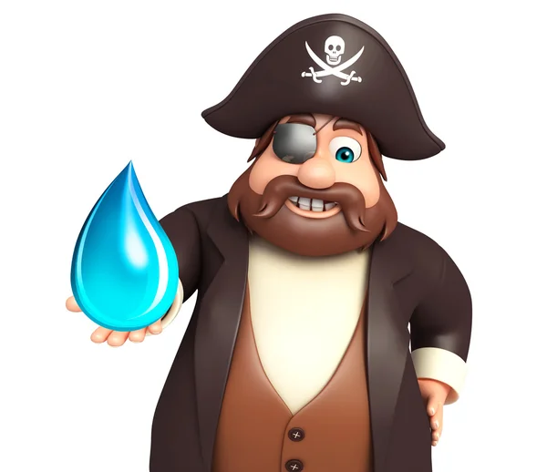 Pirate with Water drop