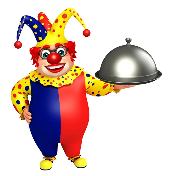 Clown med Cloche — Stockfoto