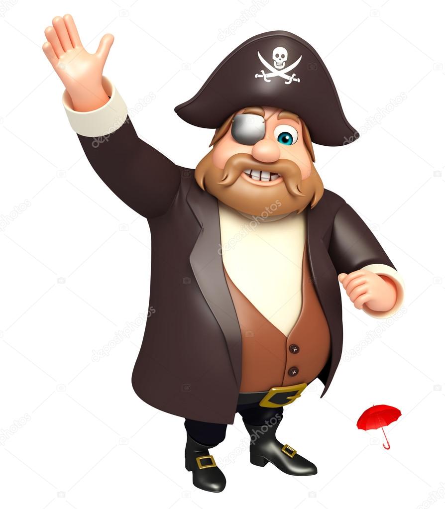 illustration of pirate