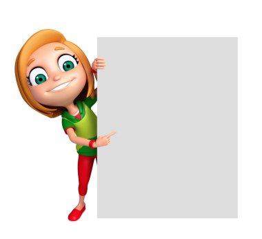 Beyaz tahta çocuk kızla