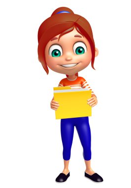 çocuk kızla klasör