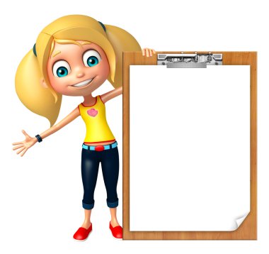 çocuk kız ile sınav yastık