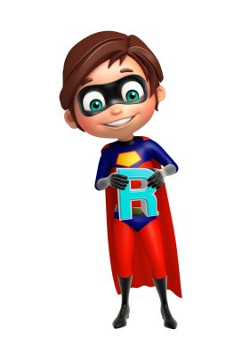 R alphabate ile Superboy