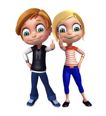 poz Thums ile kız ve çocuk çocuğu evlat