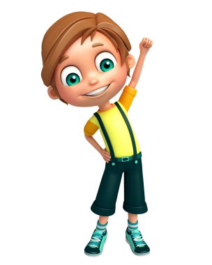 Çocuk çocuk komik poza sahip