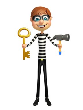 Hırsız ile çekiç ve anahtar