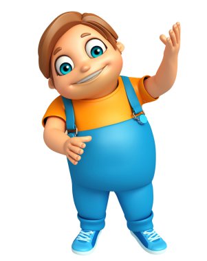 Çocuk çocuk komik poza sahip