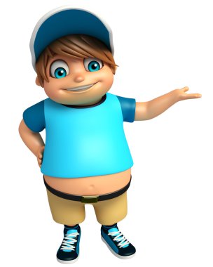 Çocuk çocuk komik poza sahip