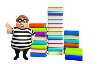 illüstrasyon karikatür hırsız 