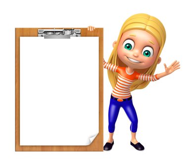 çocuk kız ile sınav yastık