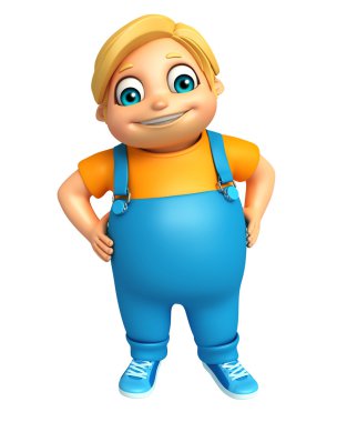 Çocuk çocuk komik poza sahip