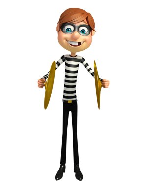 Hırsız müzik aleti ile