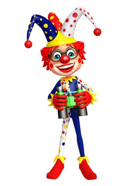 Dürbün ile palyaço