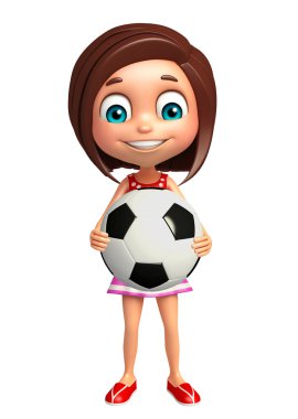 Futbol çocuk kızla